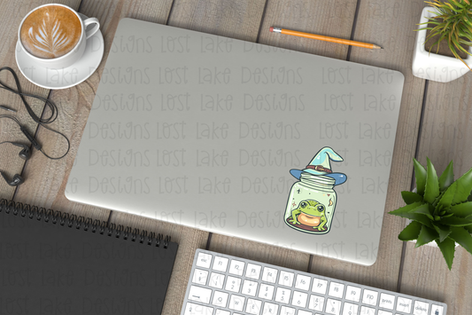 Wizardly Frog Sticker| Cute Frog Sticker| RPG|TTRPG|