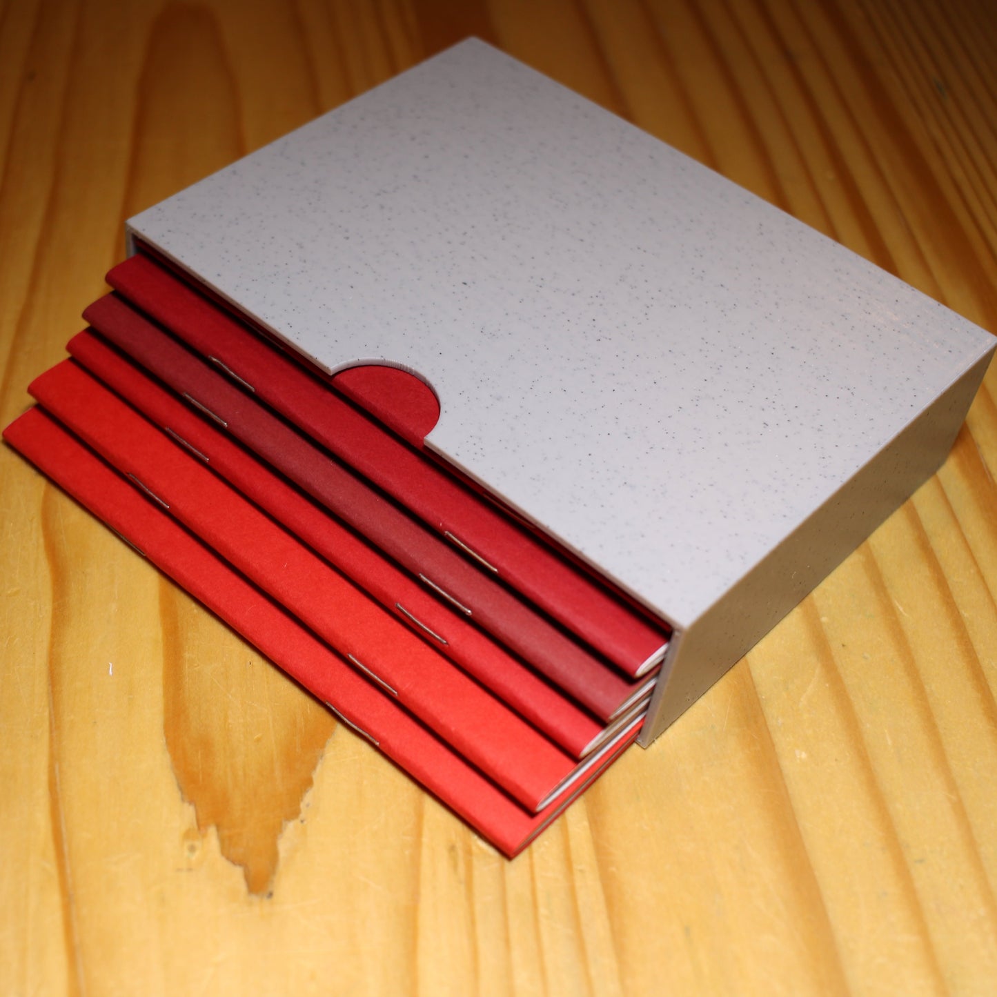 Handmade Pocket Notebook with Custom Tuck box