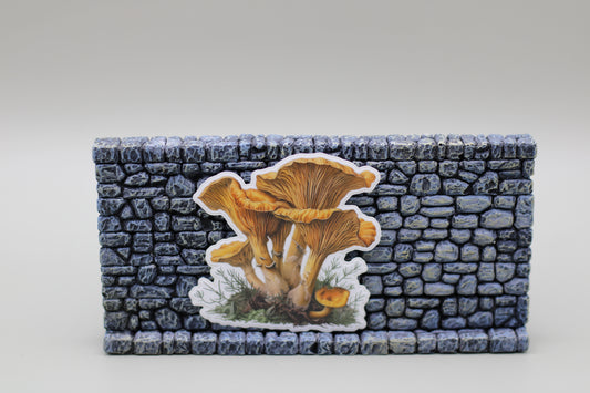 Chantrell Like Mushroom Vintage Sticker Die Cut Vintage Outdoors Forest Woods Nature