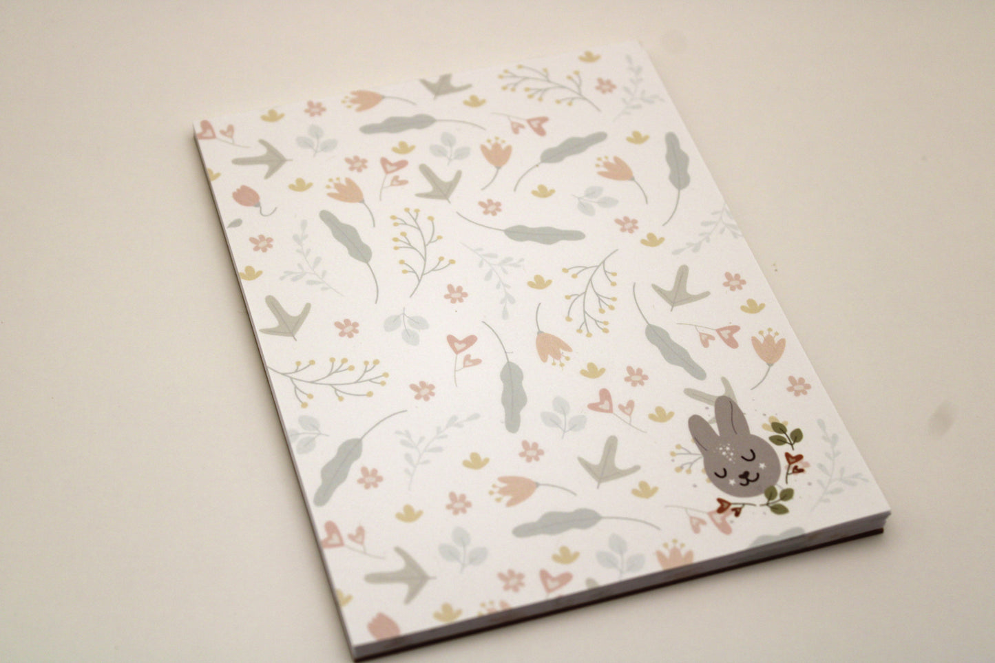 Sweet Spring Bunny Spiral Notebook Notepad Stickers Gift Set