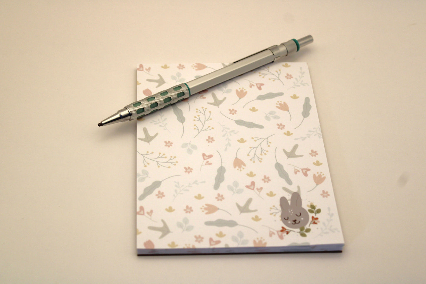 Sweet Spring Bunny Stapled Notebook Notepad Stickers Gift Set