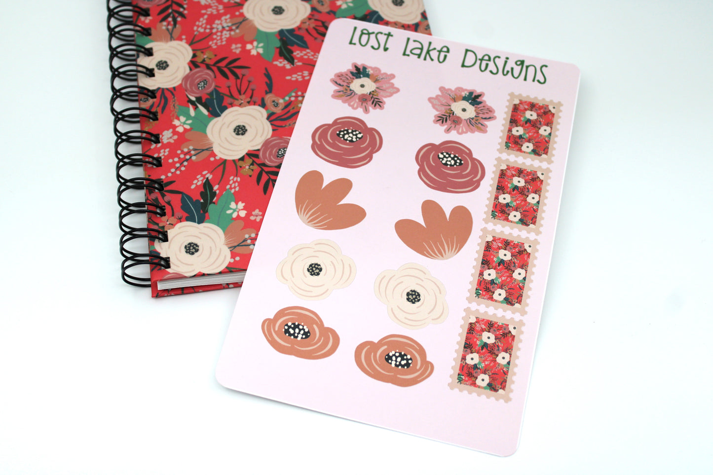 Flowering Garden Spiral Notebook Floral Gift Set