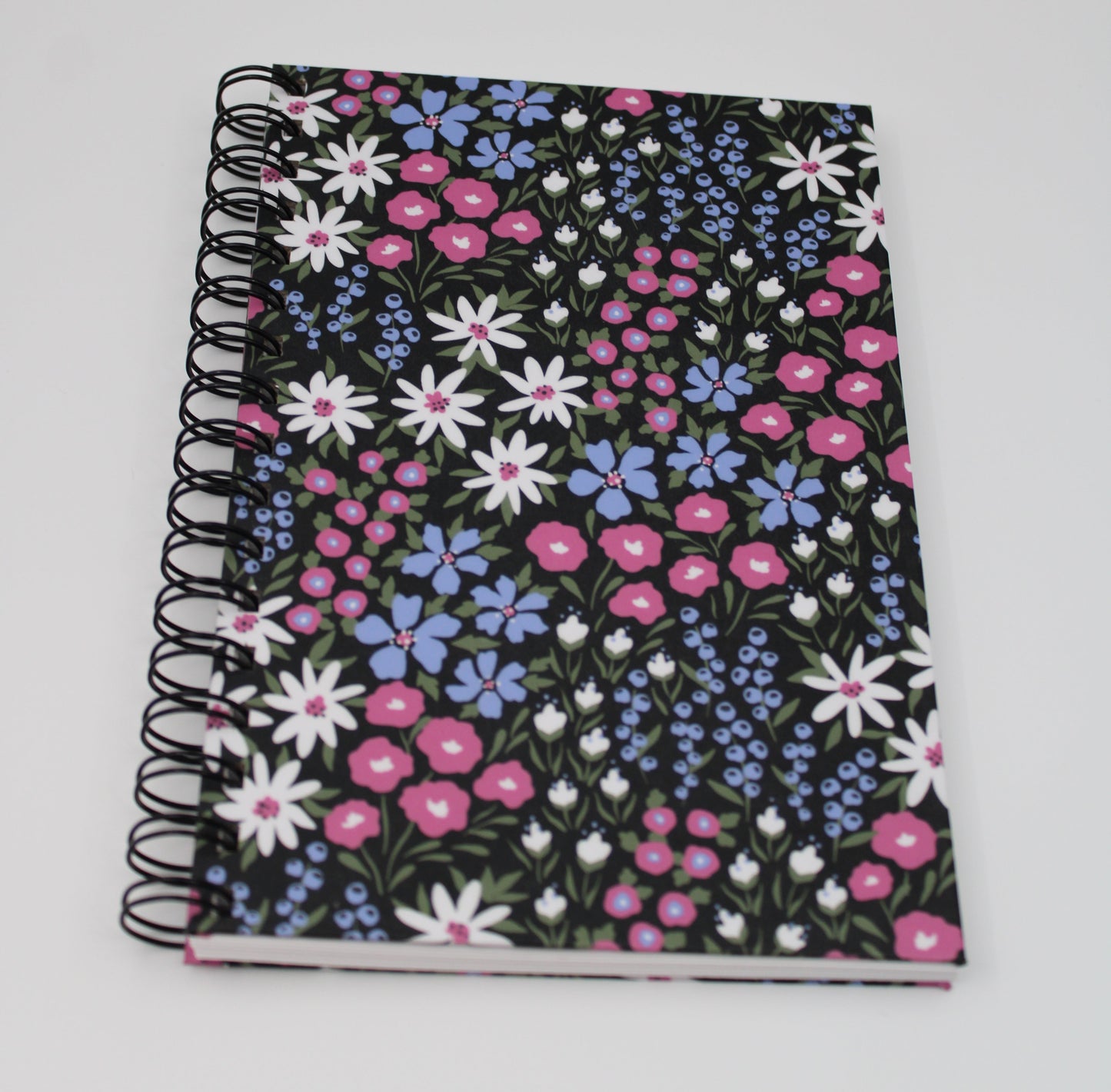 Midnight Meadow Spiral Notebook Floral Gift Set