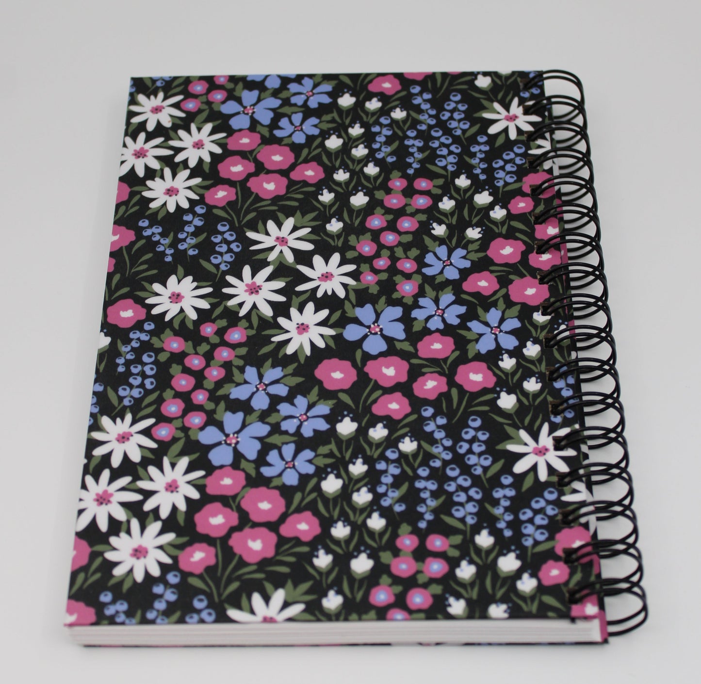 Midnight Meadow Spiral Notebook Floral Gift Set