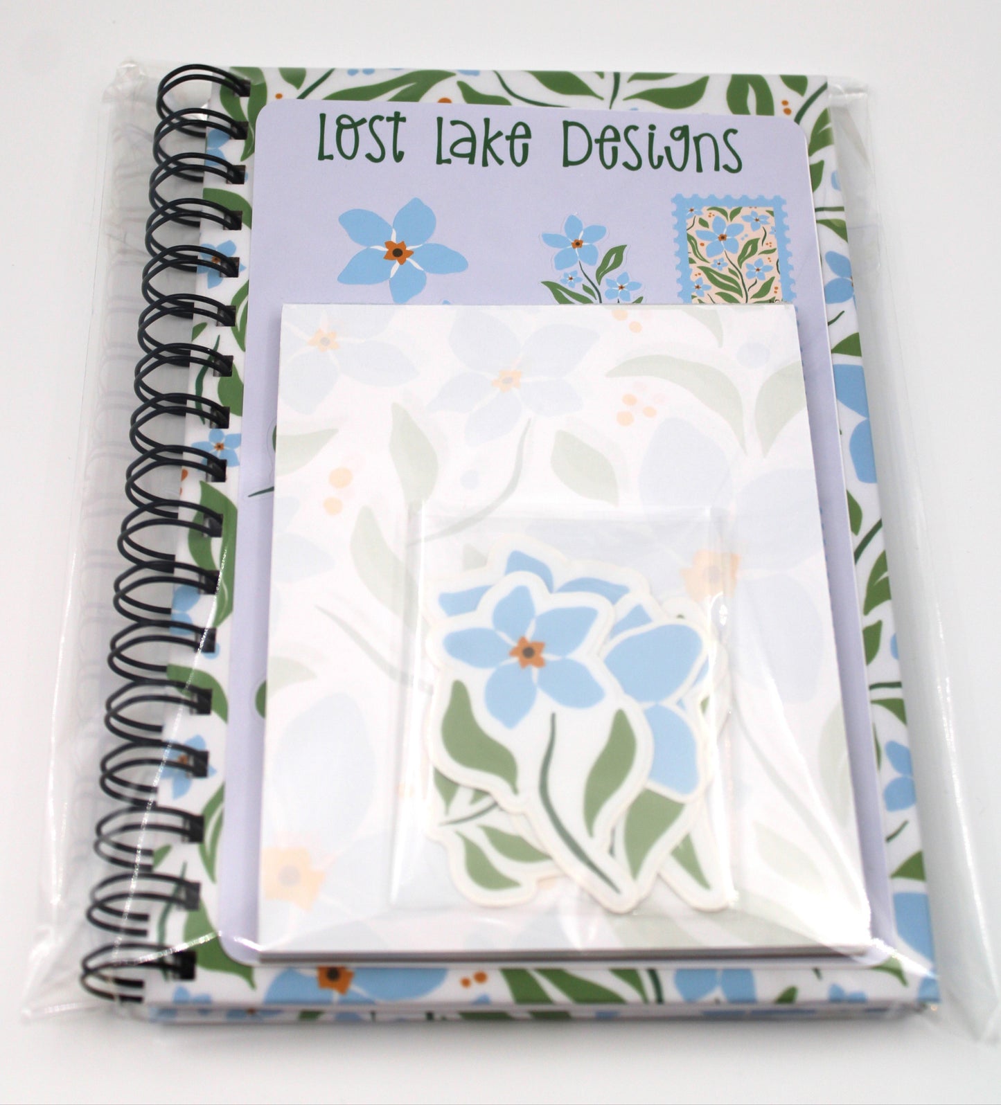 Bluebell Spiral Notebook Floral Gift Set