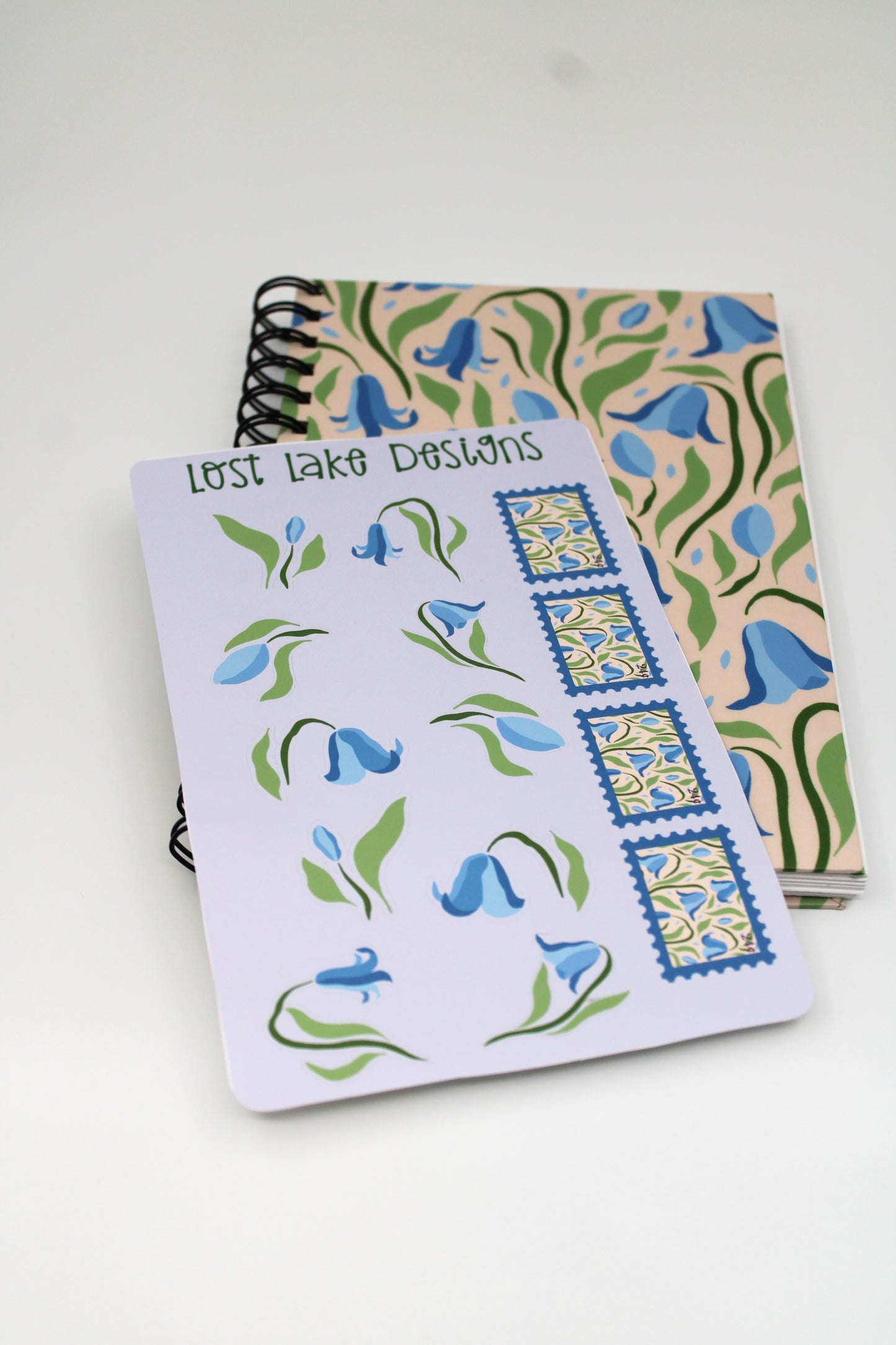 Bluebell Spiral Notebook Floral Gift Set