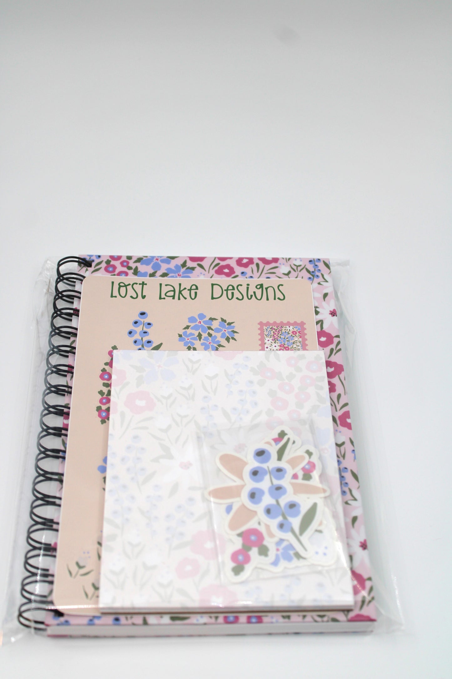 Morning Meadow Spiral Notebook Floral Gift Set