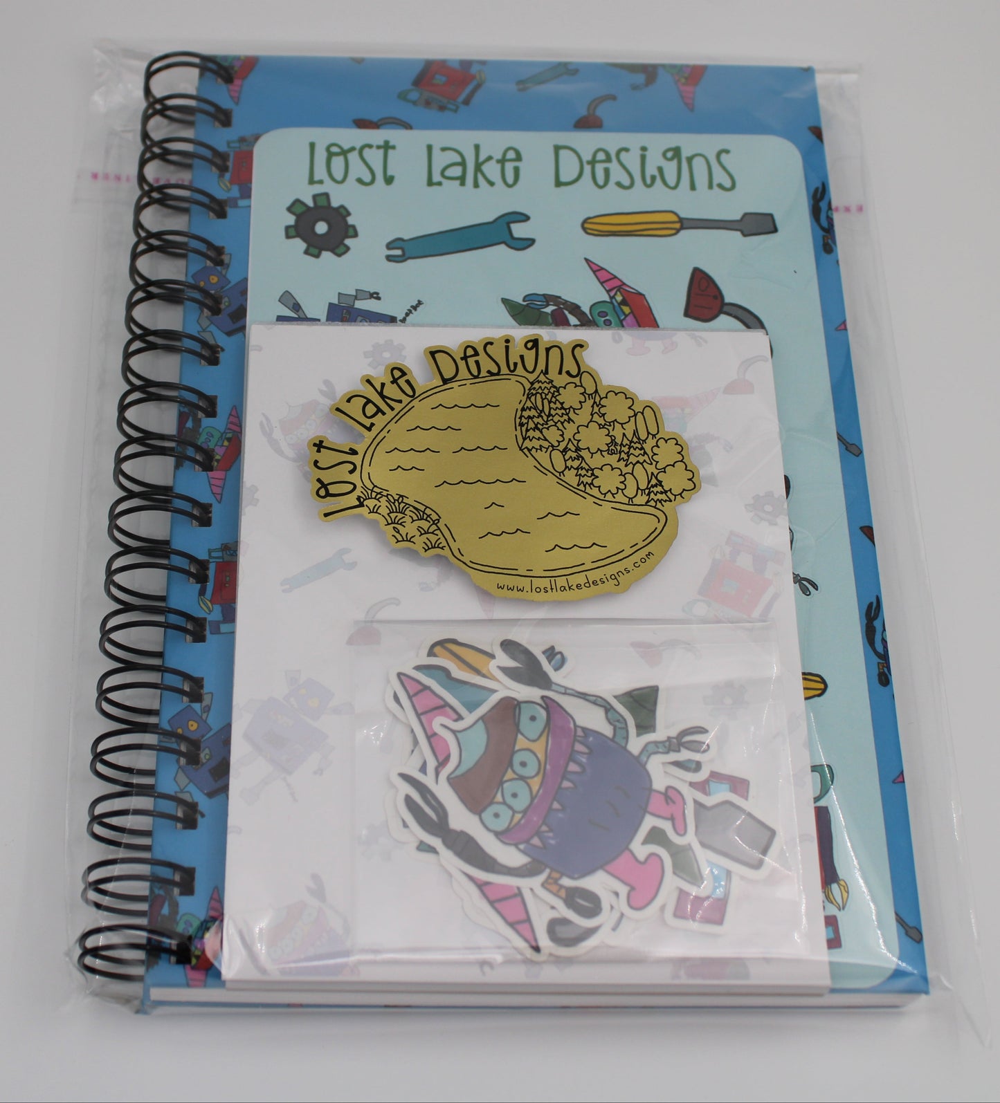 Robot Spiral Notebook Gift Set| GT Creations Collection