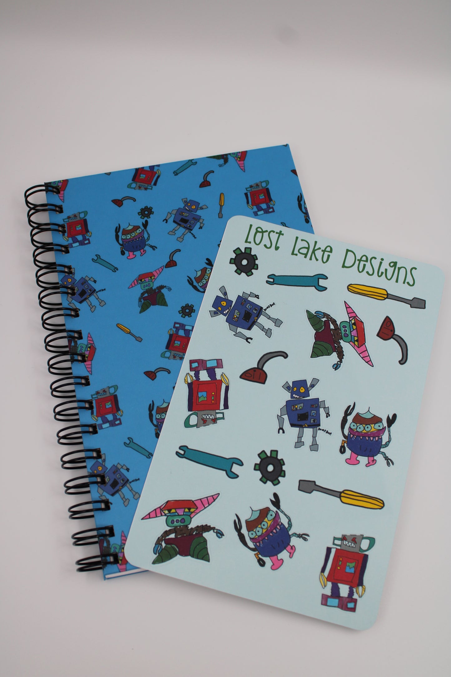 Robot Spiral Notebook Gift Set| GT Creations Collection