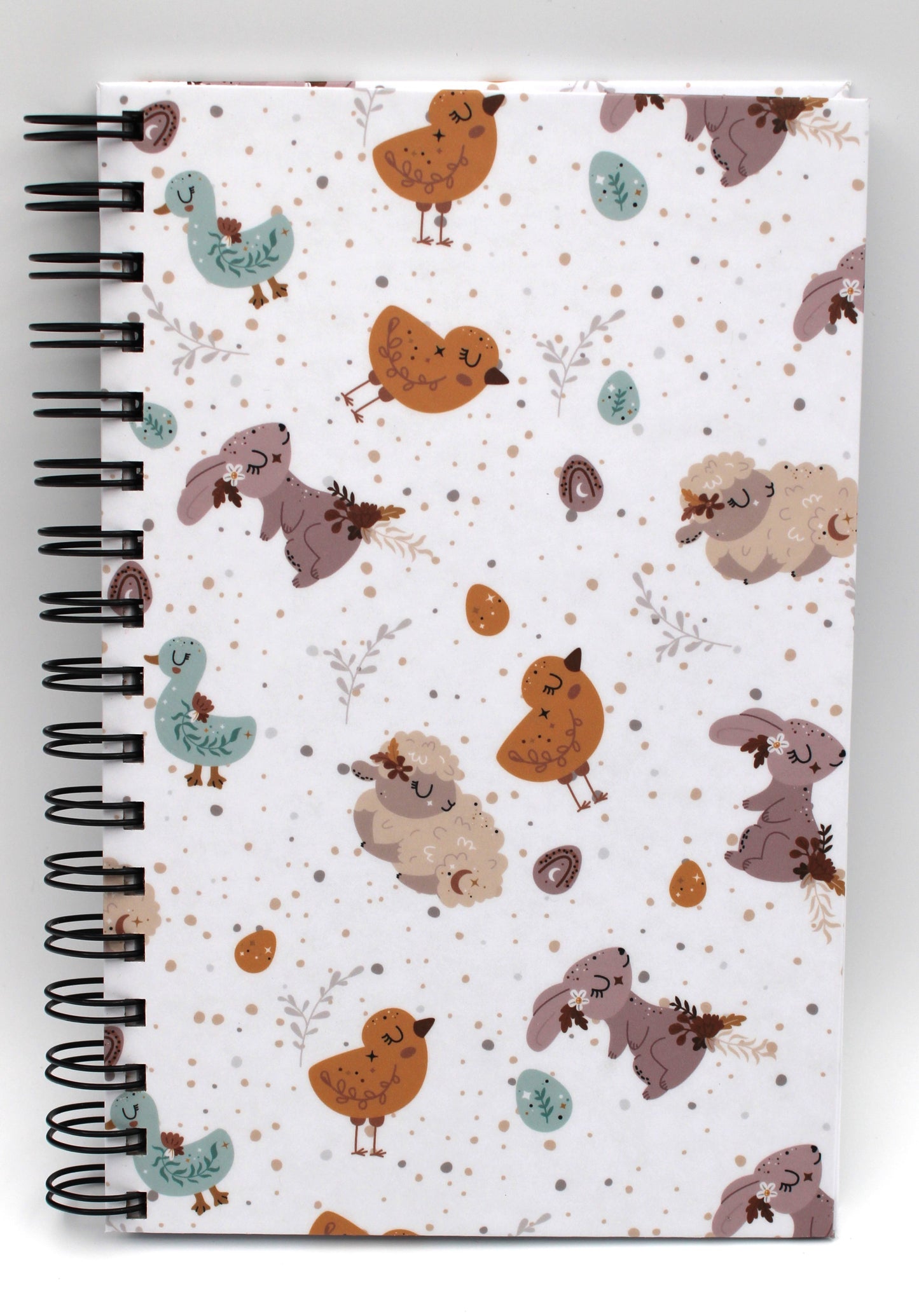 Whimsical Animal Hardcover Notebook Set - Spring Boho Theme - Gift for Friend