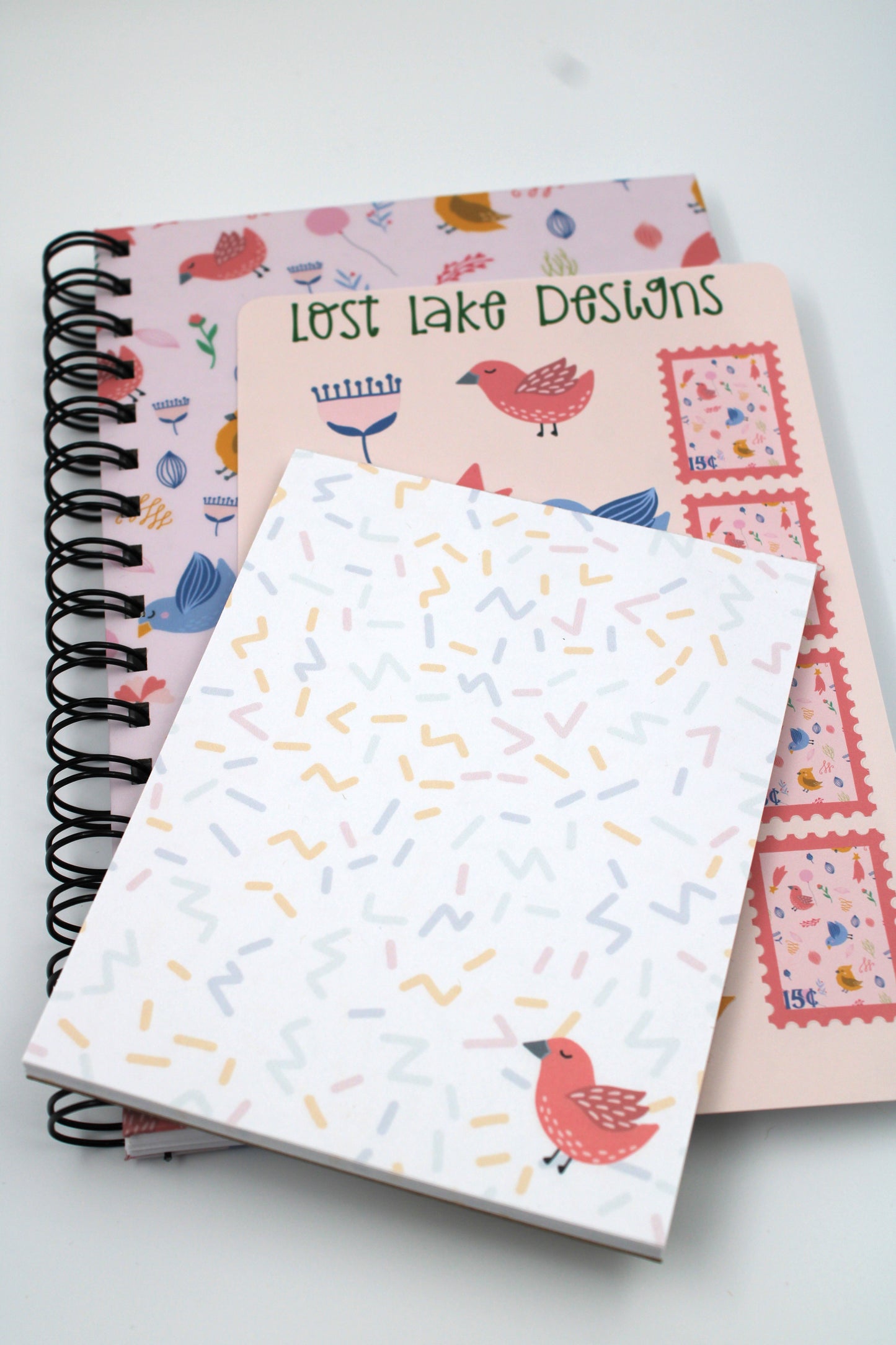 Three Little Birds Spiral Hardcover Notebook Gift Set