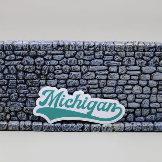 Michigan Green Sticker| Typography Sticker| Vintage Style| MSU| Michigan State