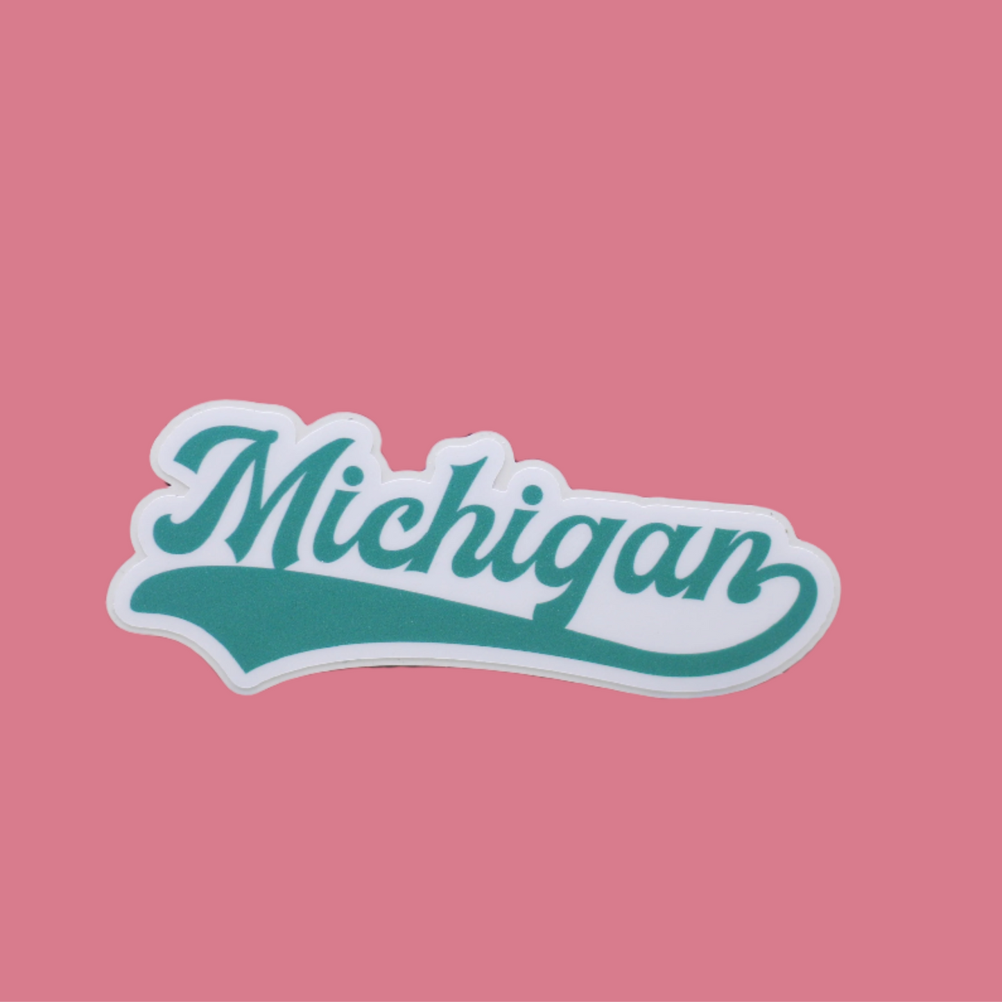 Michigan Green Sticker| Typography Sticker| Vintage Style| MSU| Michigan State