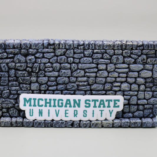 MSU Varsity Sticker| MICHIGAN STATE UNIVERSITY Sticker| Typography Sticker|