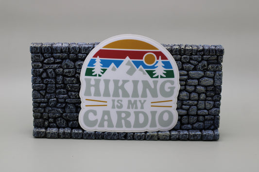 Hiking is Cardio Sticker| Funny Hiking| Outdoor Sticker