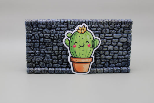 Yellow Flower Cactus Sticker| Potted Succulent Sticker