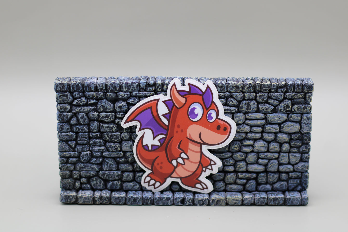 Red and Purple Dragon| Cute Cartoon Dragon Sticker| D&D| RPG| Tumbler Sticker| Kindle Sticker| Hardhat Sticker