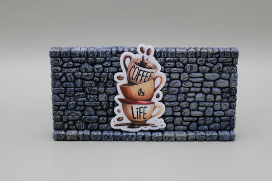 Coffee is Life Sticker| Coffee Sticker| Cafe| Coffee Lover| Tumbler Sticker| Kindle Sticker| Laptop Sticker| Adhesive Art