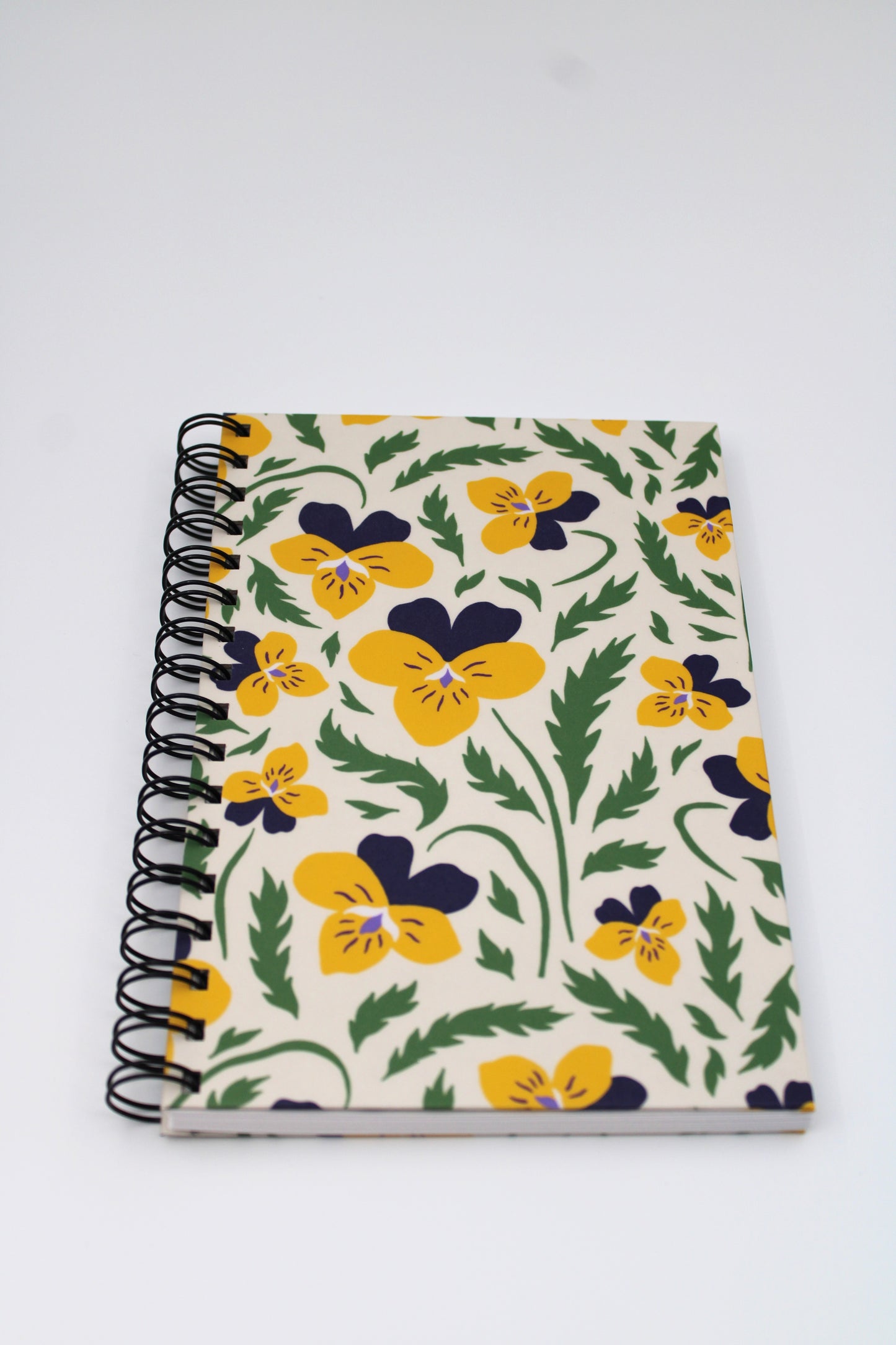 Spring Pansy Spiral Notebook Floral Gift Set