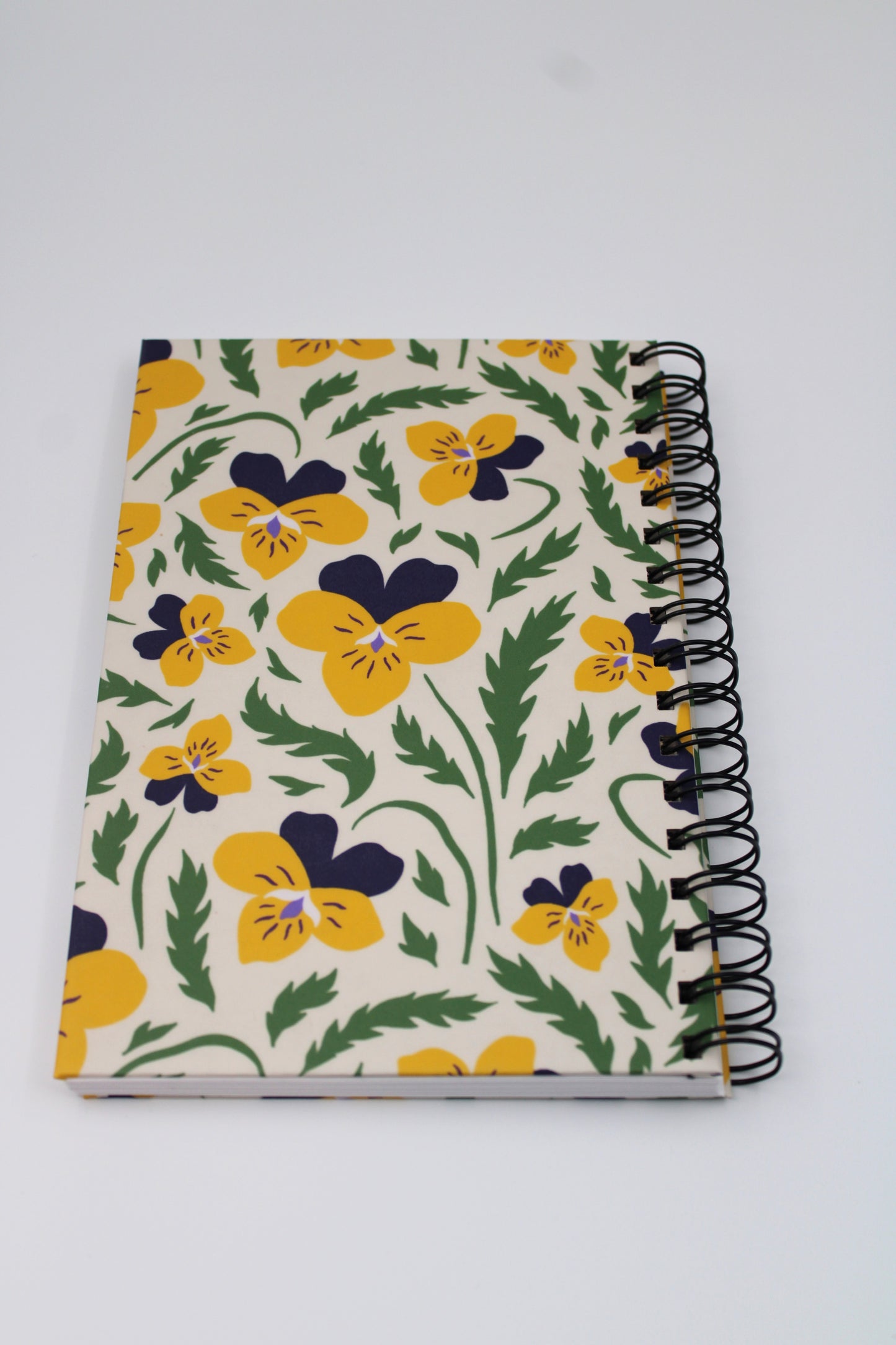 Spring Pansy Spiral Notebook Floral Gift Set